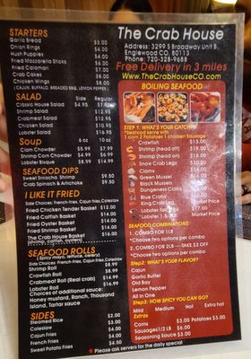 Menu photo 4 The Crab House Englewood, CO