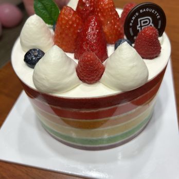 Paris Baguette - Rainbow layered cake - Bakeries Near Me - Midvale, Utah