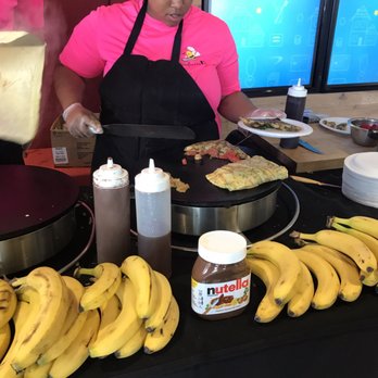 Gotta B Crepes - The owner's assistant crepe crafter. - Street Vendors Near Me - Highland Park, Illinois Gotta B Crepes - The owner's assistant crepe crafter. - Street Vendors Near Me - Highland Park, Illinois
