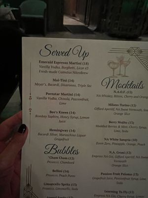Menu photo 1 Emerald 29 Tucson, AZ Menu photo 1 Emerald 29 Tucson, AZ