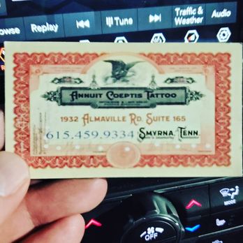 Annuit Coeptis Tattoo - Business card - Tattoo Near Me - Lebanon, Tennessee Annuit Coeptis Tattoo - Business card - Tattoo Near Me - Lebanon, Tennessee