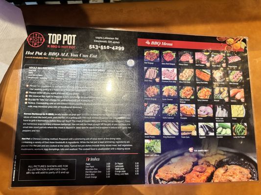 Menu photo 5 Top Pot KBBQ- Cincinnati Sharonville, OH