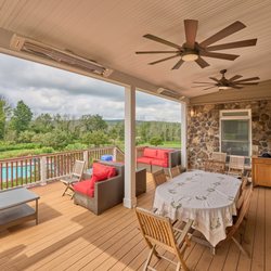 Fascella Construction - We established an outdoor area that offers enjoyment throughout all seasons by adding deck heaters and fans.