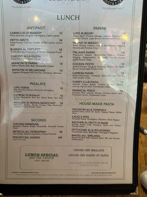 Menu photo 1 Lupo Verde Washington, DC, DC Menu photo 1 Lupo Verde Washington, DC, DC
