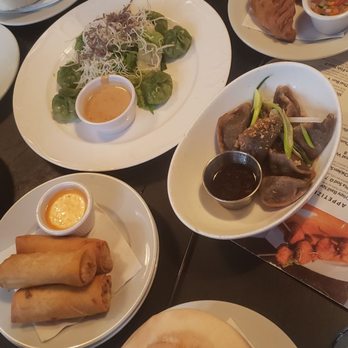 Sea Thai - Crab Rangoon, Curry Puffs,  Whole Wheat Veggie Dumpling,  Fresh Young Coconut,  Pad Thai Spring Rolls &  Jade Seafood Dumplings - Thai Near Me - Brooklyn, New York