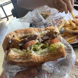 Wish I got the Double Char with Cheese. This single patty is already yummy though and maybe should be enough.