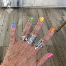 My Easter/jellybean nails for the season. Spring anyone?