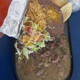 Green Chile & Beef Burrito