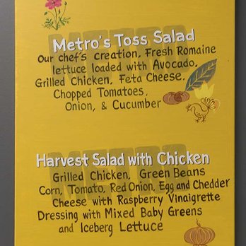 Metro Cafe - Painting with menu item - Sandwiches Near Me - Torrance, California