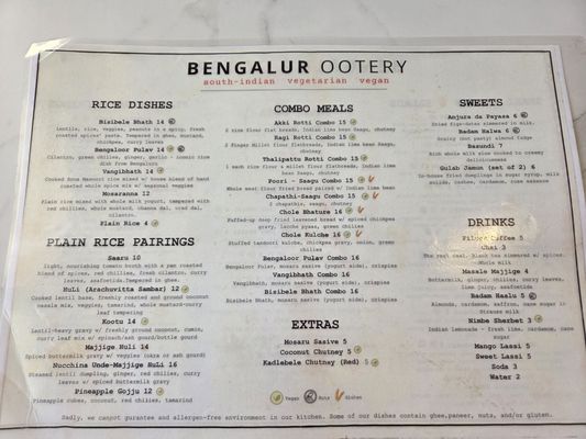 Menu photo 1 Bengalur Ootery Foster City, CA