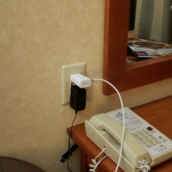GuestHouse Bellingham - Only accessible outlet in the entire room. - Hotels Near Me - Bellingham, Washington