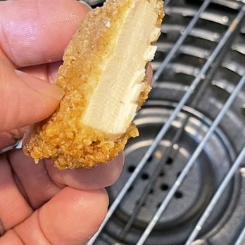 KFC - Vegetarian - Beyond Chicken Nugget. This is what it looks like inside. - Fast Food Near Me - Davis, California