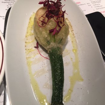 Barrafina - Stuffed courgette flower - Spanish Near Me - London, XGL Barrafina - Stuffed courgette flower - Spanish Near Me - London, XGL