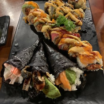 Edo Japan - Hand rolls (6/10) Akuma Roll our favorite. King Roll 5pcs - skip it. - Japanese Near Me - Houston, Texas Edo Japan - Hand rolls (6/10) Akuma Roll our favorite. King Roll 5pcs - skip it. - Japanese Near Me - Houston, Texas