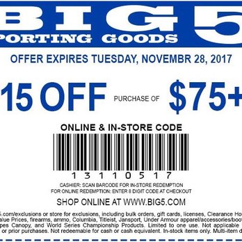 Big 5 Sporting Goods - Save $$$! - Sporting Goods Near Me - Pasadena, California