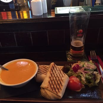 The Dail Bar - A light meal. This was a vegetable soup and veggie wrap. - Irish Near Me - Galway, G The Dail Bar - A light meal. This was a vegetable soup and veggie wrap. - Irish Near Me - Galway, G