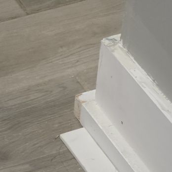 Crafty Designs - Trim work that is not even cut appropriately not to mention its not even wood designed for shoe mold - Painters Near Me - Duncanville, Alabama Crafty Designs - Trim work that is not even cut appropriately not to mention its not even wood designed for shoe mold - Painters Near Me - Duncanville, Alabama