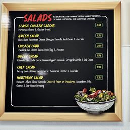 Salad options 8/23/25