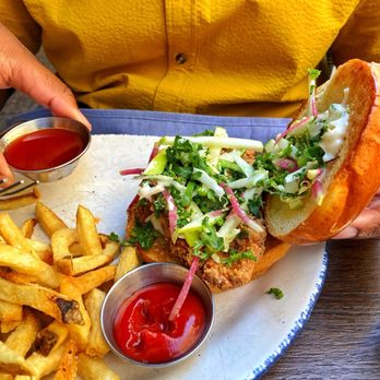 Beatrix - Streeterville - Hot Honey Fried Chicken Sandwich* - New American Near Me - Chicago, Illinois Beatrix - Streeterville - Hot Honey Fried Chicken Sandwich* - New American Near Me - Chicago, Illinois