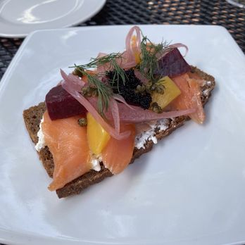 Hamiltons' At First and Main - Smoked Salmon Smorrebrod - New American Near Me - Charlottesville, Virginia Hamiltons' At First and Main - Smoked Salmon Smorrebrod - New American Near Me - Charlottesville, Virginia