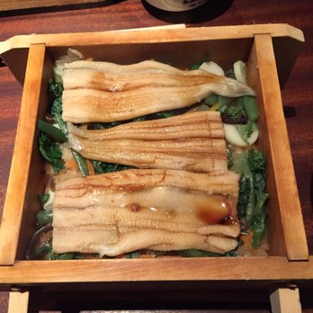 Yopparai - Anago Serio Meshi. Excellent eel on top of green beans & greens, and rice. Steamed & served in box Mix & eat. - Izakaya Near Me - New York, New York Yopparai - Anago Serio Meshi. Excellent eel on top of green beans & greens, and rice. Steamed & served in box Mix & eat. - Izakaya Near Me - New York, New York