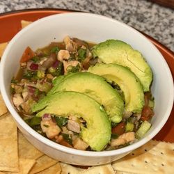 Tortillas Doña Maria - Shrimp ceviche plate. $13 + Tax