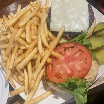 Cool Pickle Restaurant & Bar - Burger with fries! - Pubs Near Me - Lincoln, Rhode Island