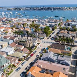 Newport Beach Vacation Properties - Ariel view of Balboa Peninsula