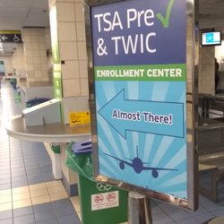 TSA PreCheck - Signage near the MVA Building A entrance
