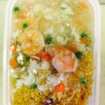 New China - Shrimp with lobster sauce combo meal! - Chinese Near Me - New Port Richey, Florida
