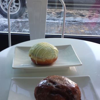 Maverick's Donuts - Lemon ricotta (far back), blueberry fritter (front) - Donuts Near Me - Ottawa, Ontario Maverick's Donuts - Lemon ricotta (far back), blueberry fritter (front) - Donuts Near Me - Ottawa, Ontario