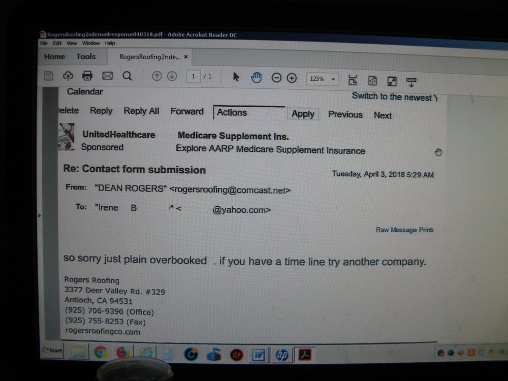 Slide of Rogers Roofing