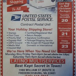 Latino Multiservices - Best Kept Secret in Town!!! READY FOR YOUR HOLIDAY SHIPPING @ POST OFFICE RATES
