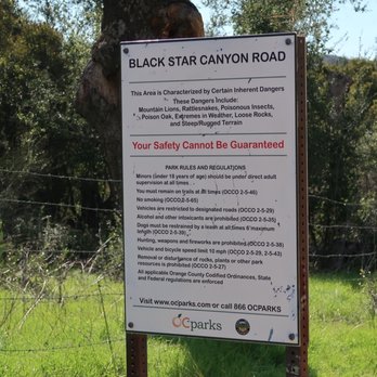 Black Star Canyon Trail - Be aware of your surroundings! - Hiking Near Me - Orange, California Black Star Canyon Trail - Be aware of your surroundings! - Hiking Near Me - Orange, California