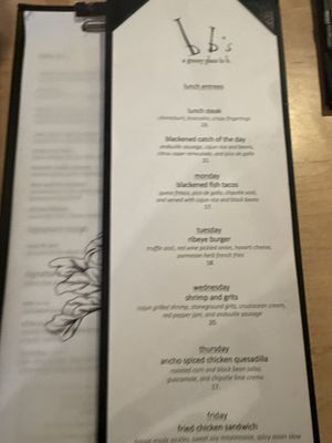 Menu photo 5 BB's Jacksonville, FL