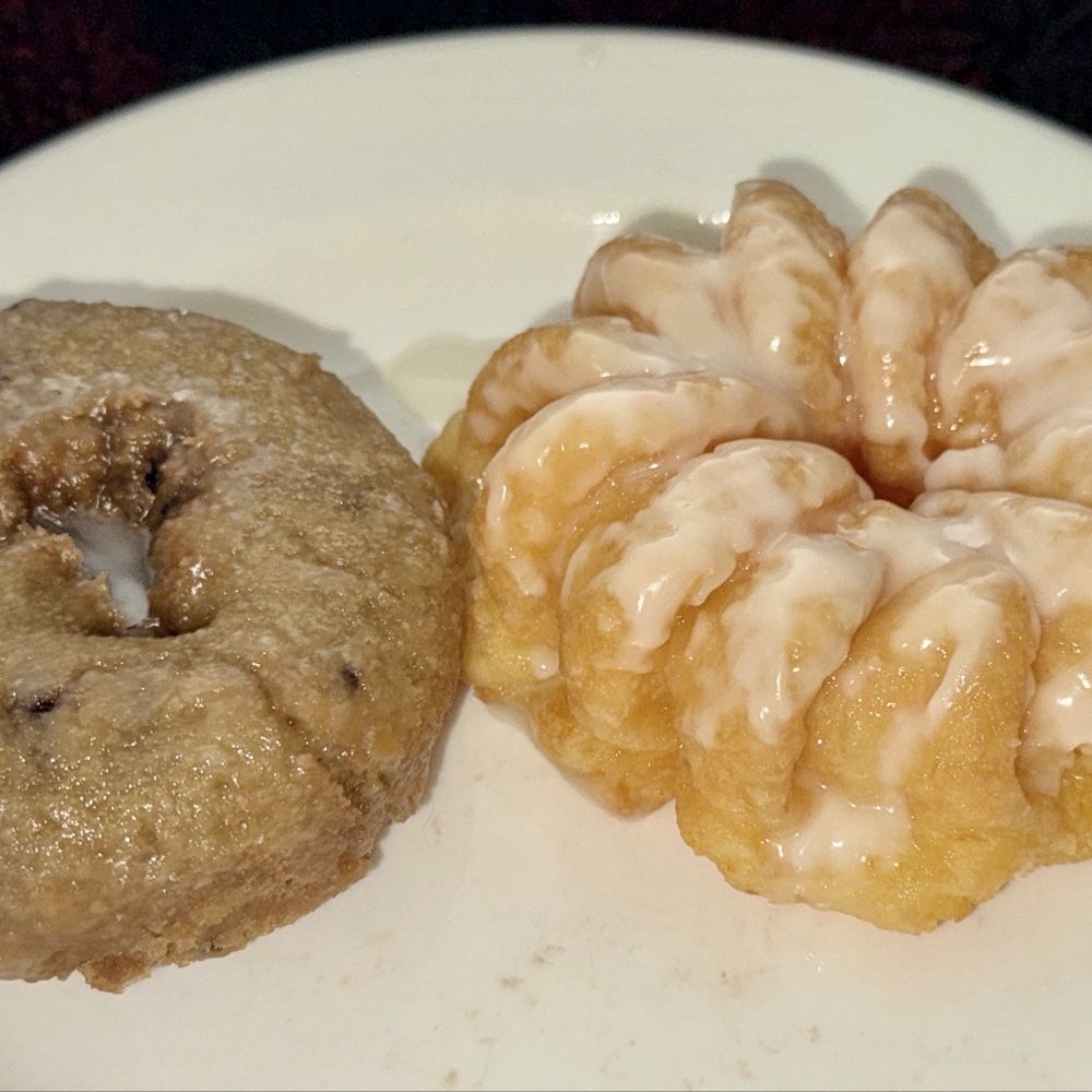 Westernco Donut - Blueberry cake French Cruller Donut Both day two after being purchased - Donuts Near Me - Renton, Washington Westernco Donut - Blueberry cake French Cruller Donut Both day two after being purchased - Donuts Near Me - Renton, Washington
