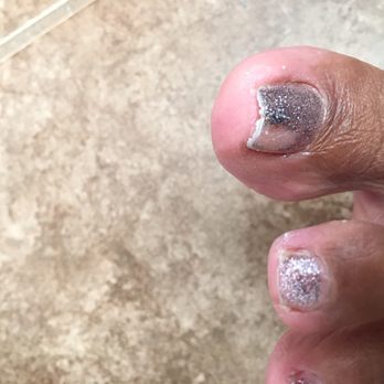 Nails of the World - Horrible pedicure - Nail Salons Near Me - Laveen, Arizona