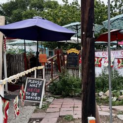 La Cueva Cafe - Outside seating