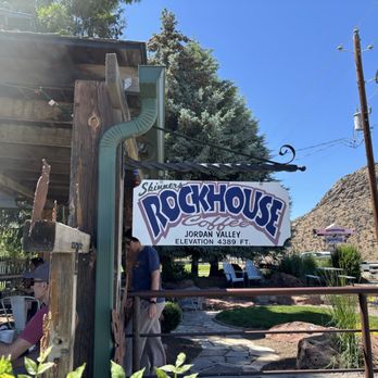 Skinners Rockhouse - Side of coffee house. - Coffee & Tea Near Me - Jordan Valley, Oregon