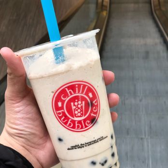 Chill Bubble Tea - Cookies and Cream bubble tea with extra tapioca - Bubble Tea Near Me - Schaumburg, Illinois