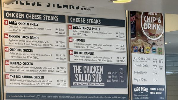 Menu photo 1 Jersey Mike's Subs Folsom, CA
