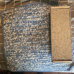 Crochet blanket and scratcher