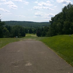 Williston Golf Club - 1st hole! downhill Par 4