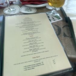 Pfefferkorn NY Steakhouse - American version of the starter menu and the local famous Brinkhoff beer