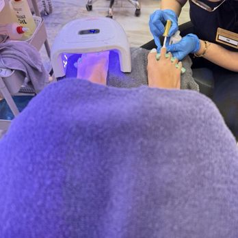Milano Nail Spa Grant - Gel white pedicure - Nail Salons Near Me - Cypress, Texas Milano Nail Spa Grant - Gel white pedicure - Nail Salons Near Me - Cypress, Texas
