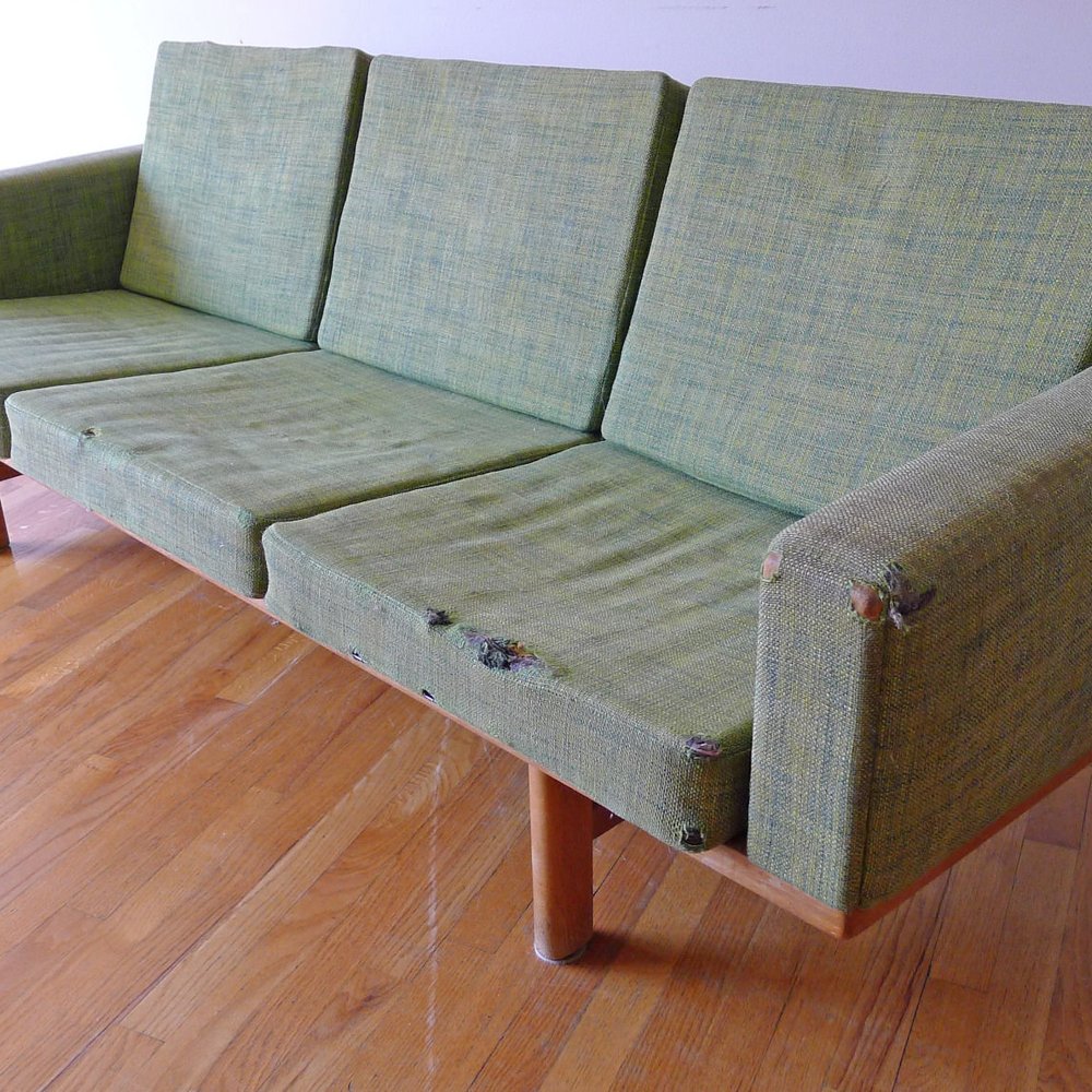 Arboleda & Co - BEFORE - Wegner 236/3 - Furniture Reupholstery Near Me - Los Angeles, California