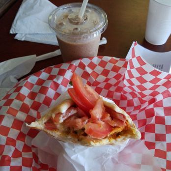 Cafe Rumi - Chicken Gyro and a mocha frappe! On point :) - Mediterranean Near Me - Castro Valley, California