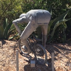 Hermitage Santa Barbara - The residence's mail box out on the street. Don't know the name of this piece. I'd call it Deliveries in Rear.