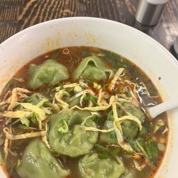 Dumpling Tea & Dim Sum - Shrimp and pork wonton soup with spice ! - Chinese Near Me - Santa Fe, New Mexico
