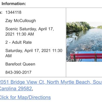 Barefoot Queen - Recipe showing Scenic vs sightseeing - Boat Charters Near Me - North Myrtle Beach, South Carolina